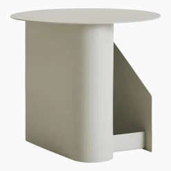 Table d’appoint en métal gris chaud 36x40cm Sentrum - Woud