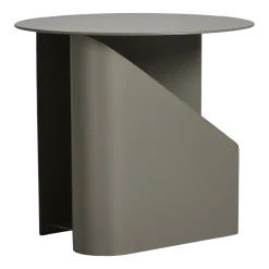 Table d'appoint en métal taupe 36x40cm Sentrum - Woud