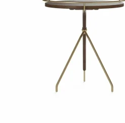 Table d'appoint en noyer massif 45 cm Umanoff - Audo