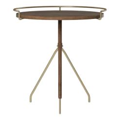 Table d'appoint en noyer massif 45 cm Umanoff - Audo