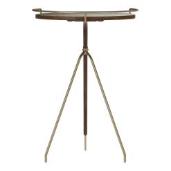 Table d'appoint en noyer massif 60 cm Umanoff - Audo