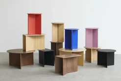 Table d'appoint en noyer Slit - HAY