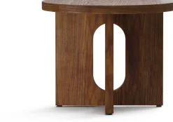 Table d'appoint en noyer 40 x 50 cm Androgyne - Audo