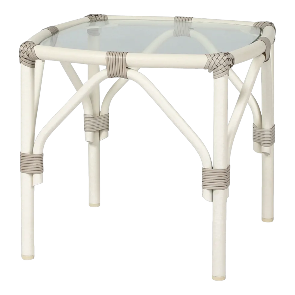 Table d'appoint en osier crème 46 x 46 cm Lucy - Vincent Sheppard
