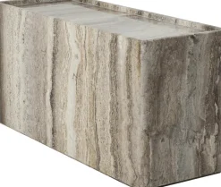 Table d'appoint en pierre travertin sépia 30x80x40cm Pietra - Gubi