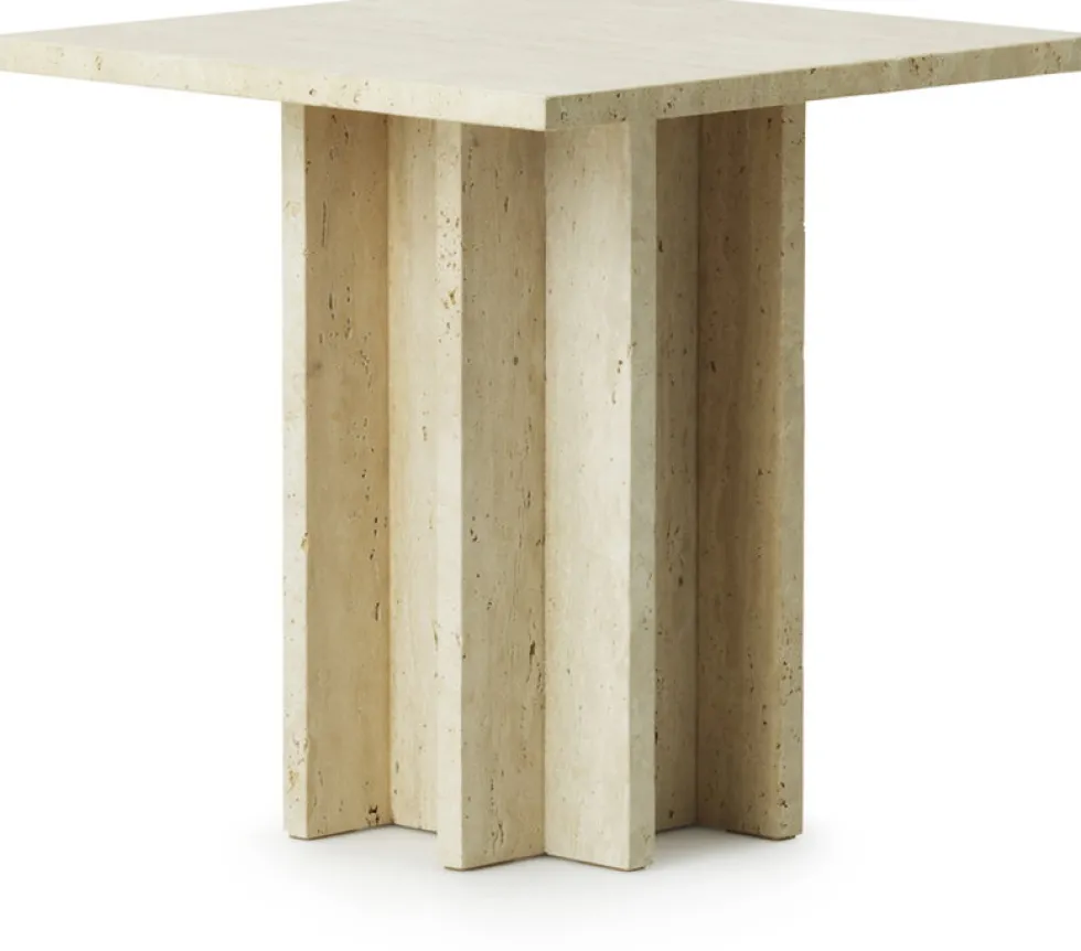 Table d'appoint en travertin 45 x 43 cm Edge - Normann Copenhagen
