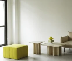 Table d'appoint en travertin 45 x 43 cm Edge - Normann Copenhagen