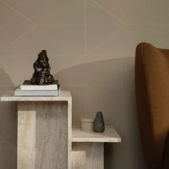 Table d'appoint en travertin 35 x 50 x 59,5 cm Distinct - Ferm Living