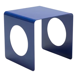 Table d'appoint géométrique en métal plié élégance ultramarine 33x33cm Geobau - Innovation Living