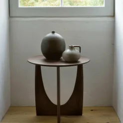 Table d'appoint géométrique en teck - Ethnicraft Accessories