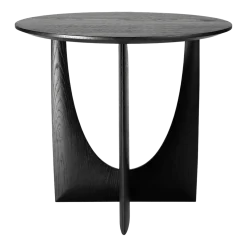 Table d'appoint géométrique noire en chêne - Ethnicraft Accessories