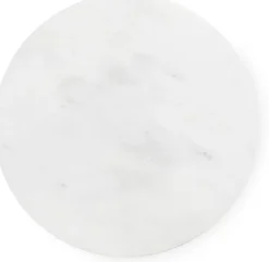Table d'appoint grise et plateau white carrara 40 x 40 cm Dit - Normann Copenhagen