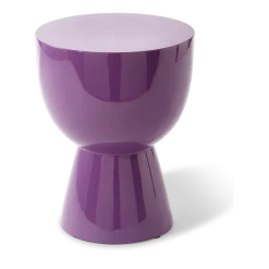 Table d'appoint mauve foncé laqué 46 cm Tip tap - Pols Potten