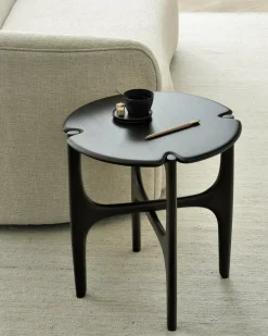 Table d'appoint noire Polished Imperfect en acajou - Ethnicraft Accessories
