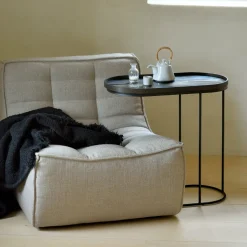 Table d'appoint oblong en métal à plateau M - Ethnicraft Accessories
