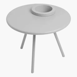 Table d'appoint pot de fleur intégré gris clair Bakkes - Fatboy