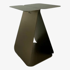 Table d'appoint rectangulaire en acier bronze Youmy - Mlle Jo