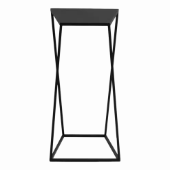 Table d'appoint rectangulaire en métal noir Zak - Custom Form