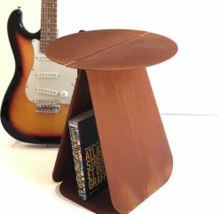 Table d'appoint ronde en acier corten Youmy - Mlle Jo