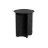 Table d'appoint ronde en acier noir 40x50cm Yaro - Metallbude