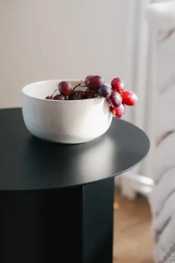 Table d'appoint ronde en acier noir 40x50cm Yaro - Metallbude