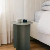 Table d'appoint ronde en acier vert 40x50cm Yaro - Metallbude
