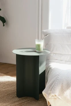 Table d'appoint ronde en acier vert 40x50cm Yaro - Metallbude