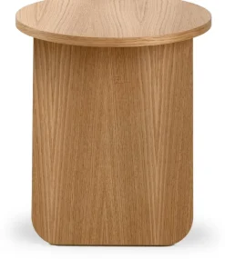 Table d'appoint ronde en bois de chêne huilé 40x43cm Momoko - EMKO