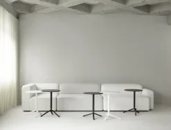 Table d'appoint ronde en bois et acier blanc 45cm Lift - Normann Copenhagen