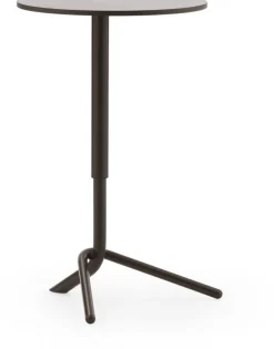 Table d'appoint ronde en bois et acier marron foncé 45cm Lift - Normann Copenhagen