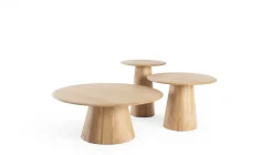 Table d'appoint ronde en chêne massif 40x47cm Mushroom - Gazzda