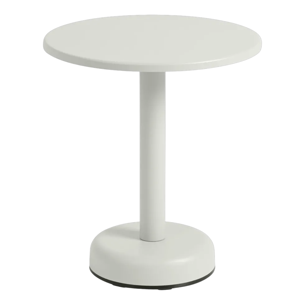 Table d'appoint ronde en métal gris 42x47cm Linear - Muuto