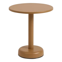 Table d'appoint ronde en métal orange 42x47cm Linear - Muuto