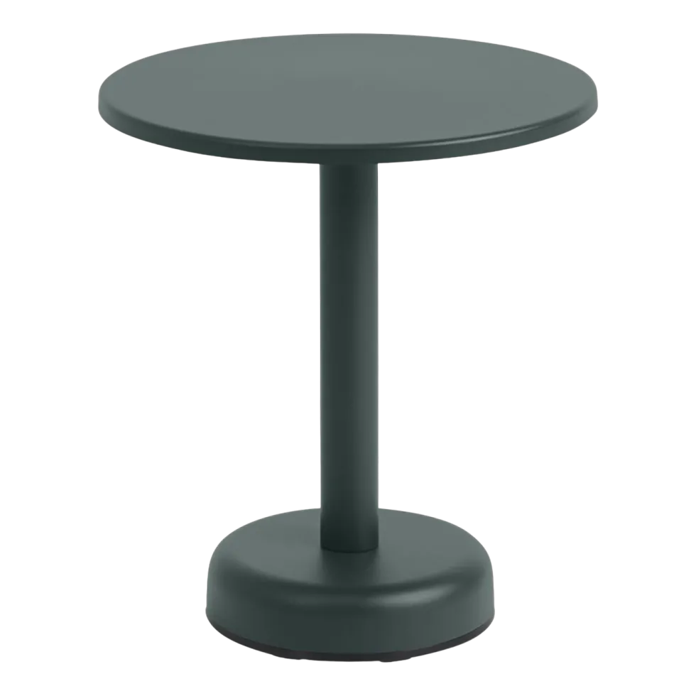 Table d'appoint ronde en métal vert 42x47cm Linear - Muuto