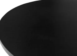 Table d'appoint ronde en stratifié roche noir et hêtre massif brun foncé 120cm Beads - Versmissen