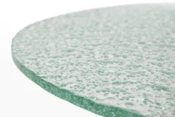 Table d'appoint ronde en verre trempé et acier chromé 60cm Marly - Dutchbone
