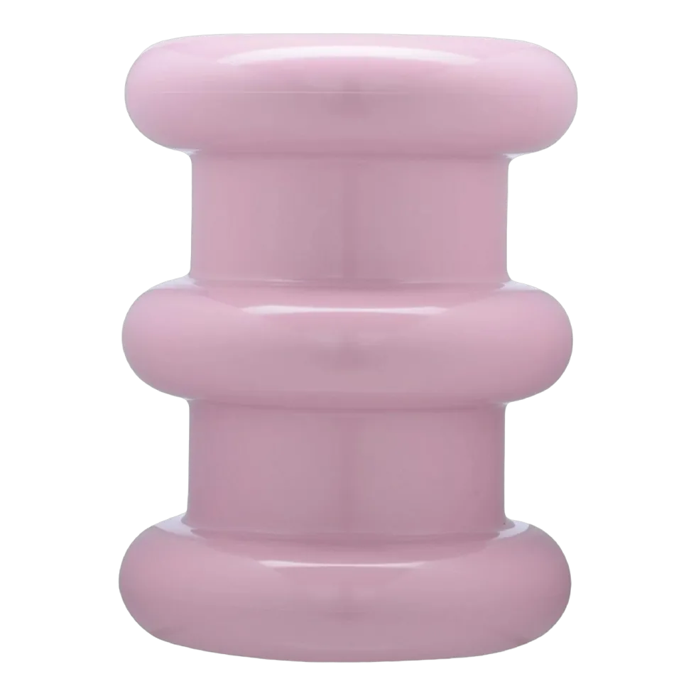 Table d'appoint rose Pilastro Sottsass - Kartell