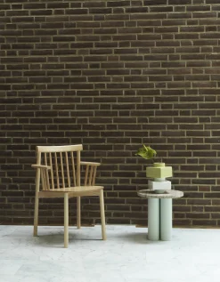 Table d'appoint verte et plateau emerald onyx 40 x 40 cm Dit - Normann Copenhagen