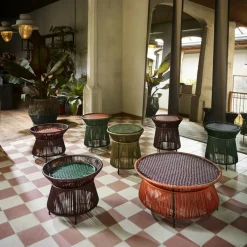 Table d'appoint violette et marron Caribe - Ames