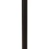 Table de bar en acier noir et plateau en travertin 68x109cm Gather - Umage