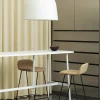 Table de bar en stratifié et laiton blanc 190 x 90 cm Union blanc - Normann Copenhagen