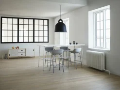 Table de bar en stratifié et laiton blanc 190 x 90 cm Union blanc - Normann Copenhagen
