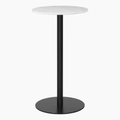 Table de bar ronde en marbre blanc 60 cm Gubi 1.0 - Gubi