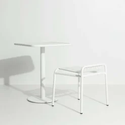 Table de bistrot carrée outdoor rose blush Week end - Petite friture