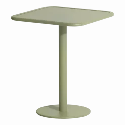 Table de bistrot carrée outdoor vert jade Week end - Petite friture