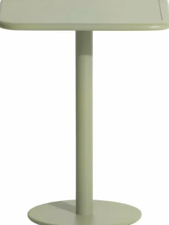 Table de bistrot carrée outdoor vert jade Week end - Petite friture