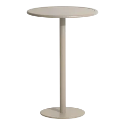 Table de bistrot de jardin ronde en aluminium dune 105cm Week end - Petite friture
