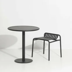 Table de bistrot ronde outdoor rose blush Week end - Petite friture
