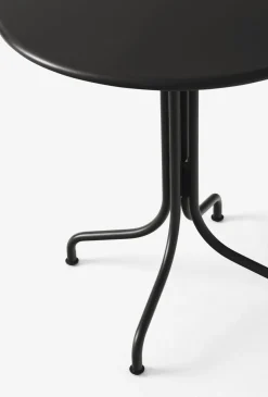 Table de café ronde en acier noir 70 cm Thorvald SC96 - &tradition