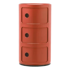Table de chevet ambre 3 tiroirs Componibili - Kartell